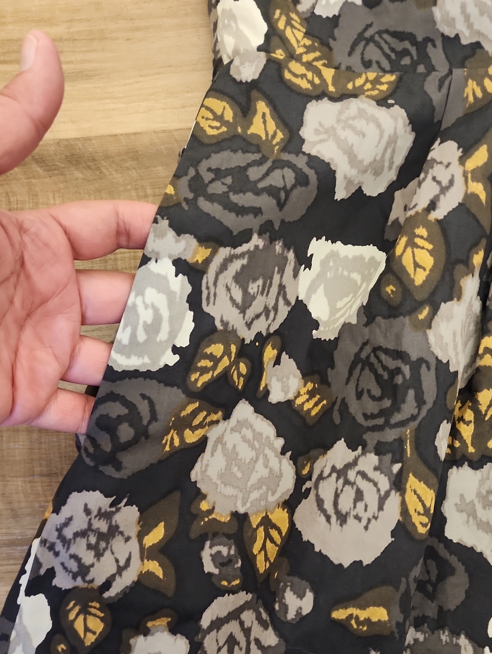 J.Crew Strapless Floral Jacquard Dress Black Gold Rose Print Party Cocktail - Picture 3 of 10